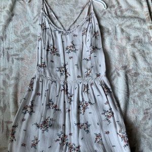 White romper with flower detailing